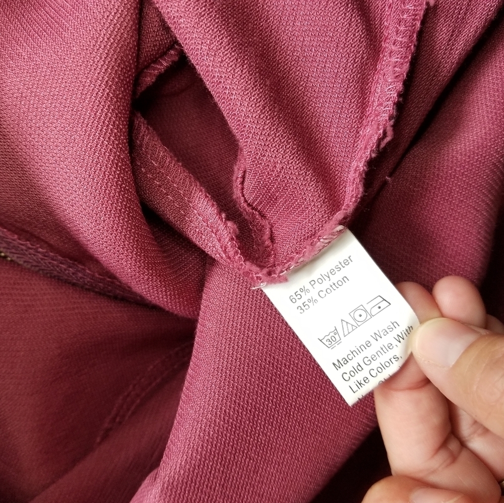 Shein Dusty Rose Corduroy Overalls Jumper Dress - Picture 6 of 6